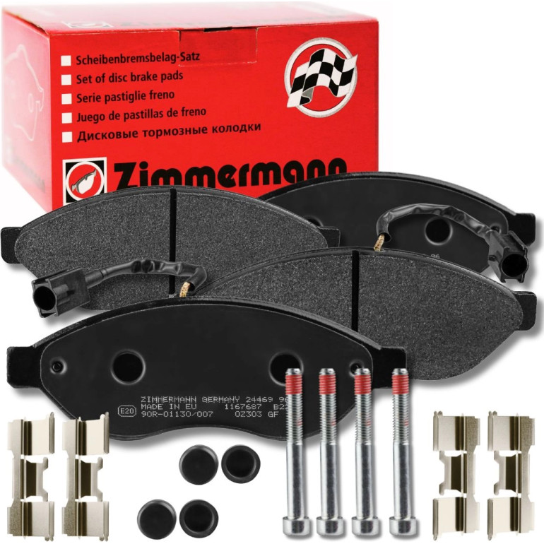 ZIMMERMANN 24468.190.2 Bremsbeläge inkl. Verschleißwarnkontakt ZIMMERMANN 24468.190.2 Bremsbeläge inkl. Verschleißwarnkontakt