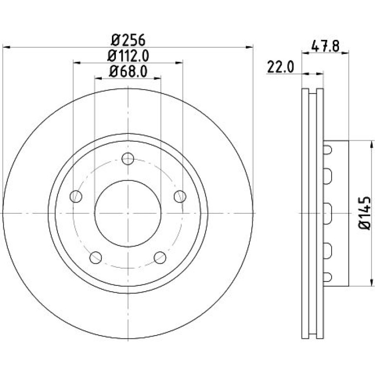 Bremsscheibe 8DD 355 128-901