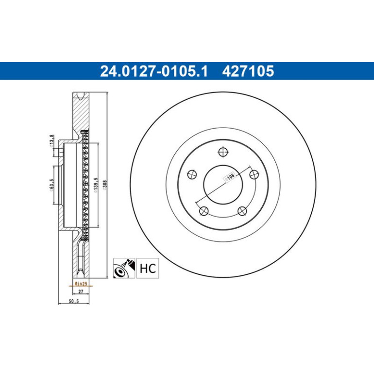 Bremsscheibe 24.0127-0105.1