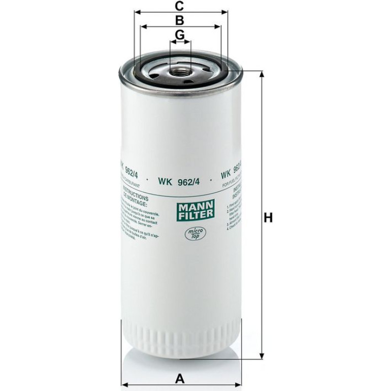 Kraftstofffilter WK 962/4