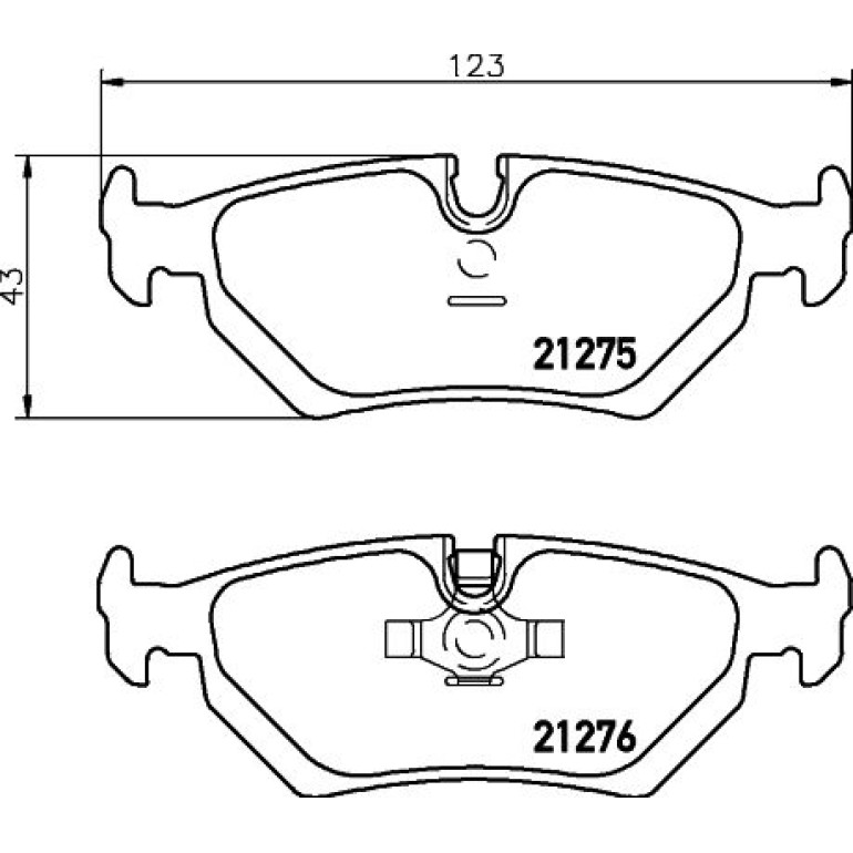 Bremsbelagsatz, Scheibenbremse 8DB 355 007-801