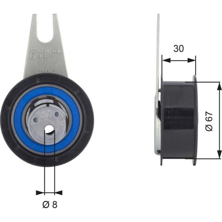Spannrolle, Zahnriemen T43041 Spannrolle, Zahnriemen T43041