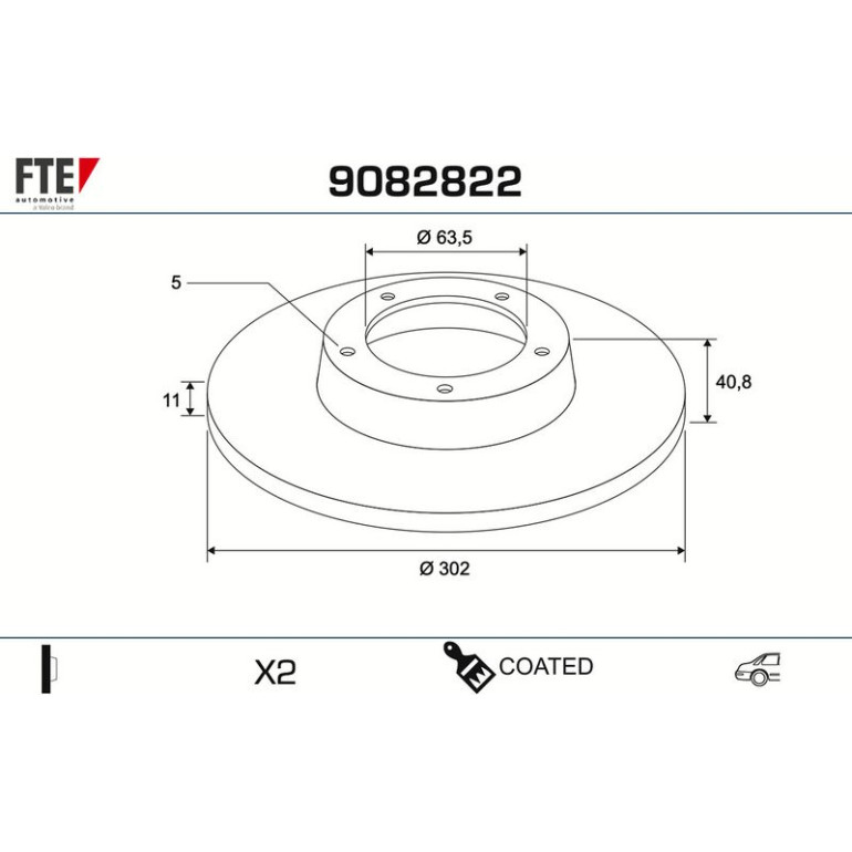 Bremsscheibe 9082822 Bremsscheibe 9082822