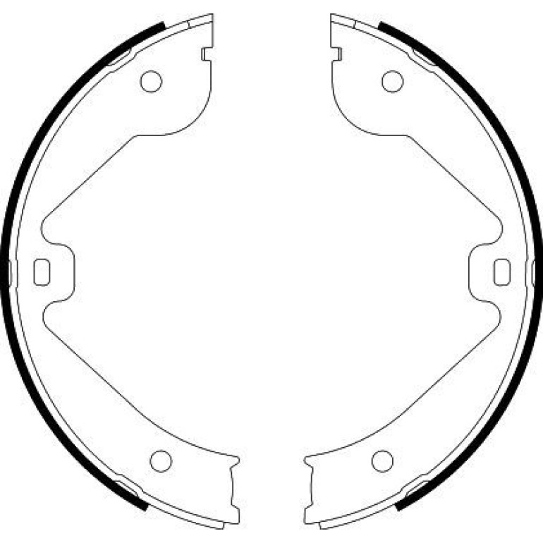Bremsbackensatz, Feststellbremse 8DA 355 050-601 Bremsbackensatz, Feststellbremse 8DA 355 050-601