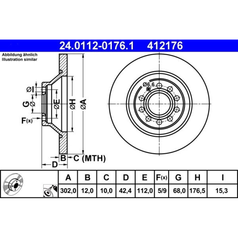 Bremsscheibe 24.0112-0176.1