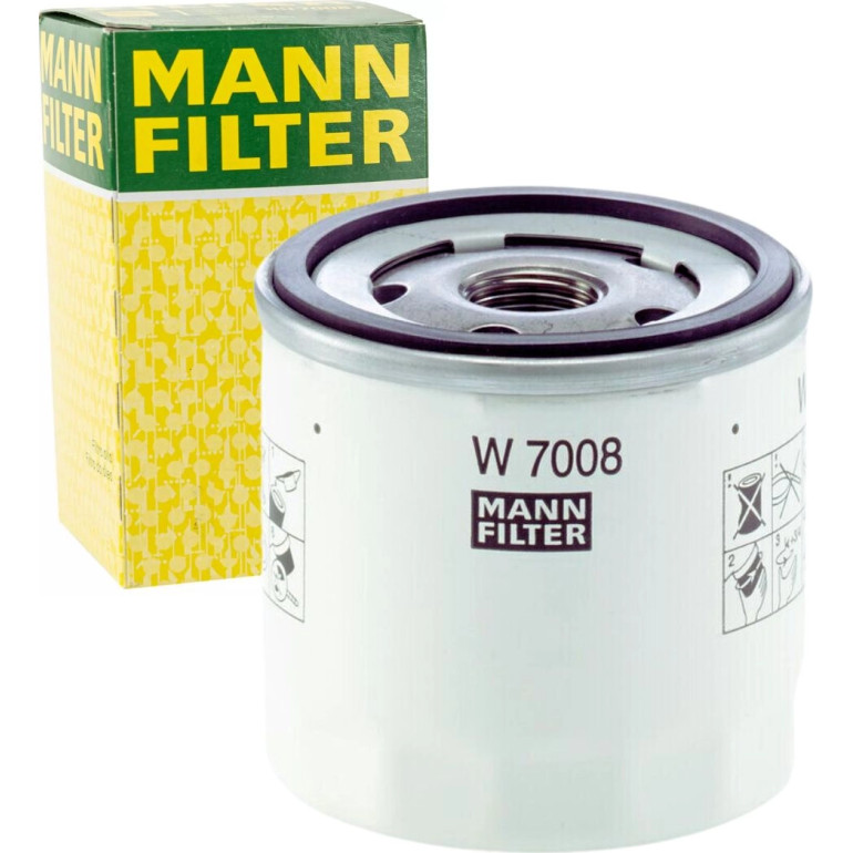 MANN-FILTER W 7008 Ölfilter 3/4-16 UNF, Rücklaufsperrventil MANN-FILTER W 7008 Ölfilter 3/4-16 UNF, Rücklaufsperrventil