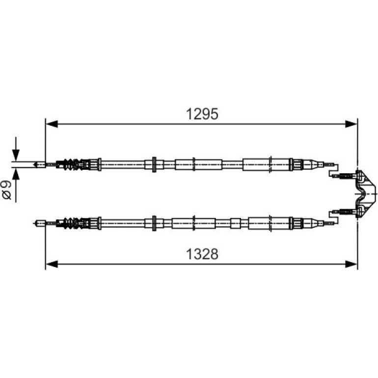 Seilzug, Feststellbremse 1 987 477 908 Seilzug, Feststellbremse 1 987 477 908