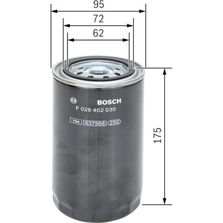 Kraftstofffilter F 026 402 030 Kraftstofffilter F 026 402 030