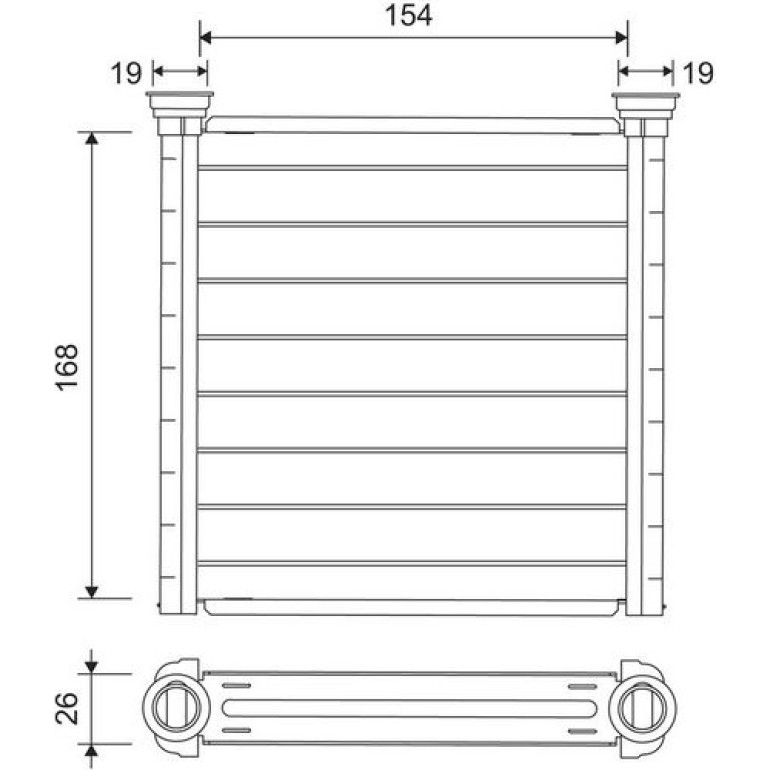 Wärmetauscher, Innenraumheizung 811649