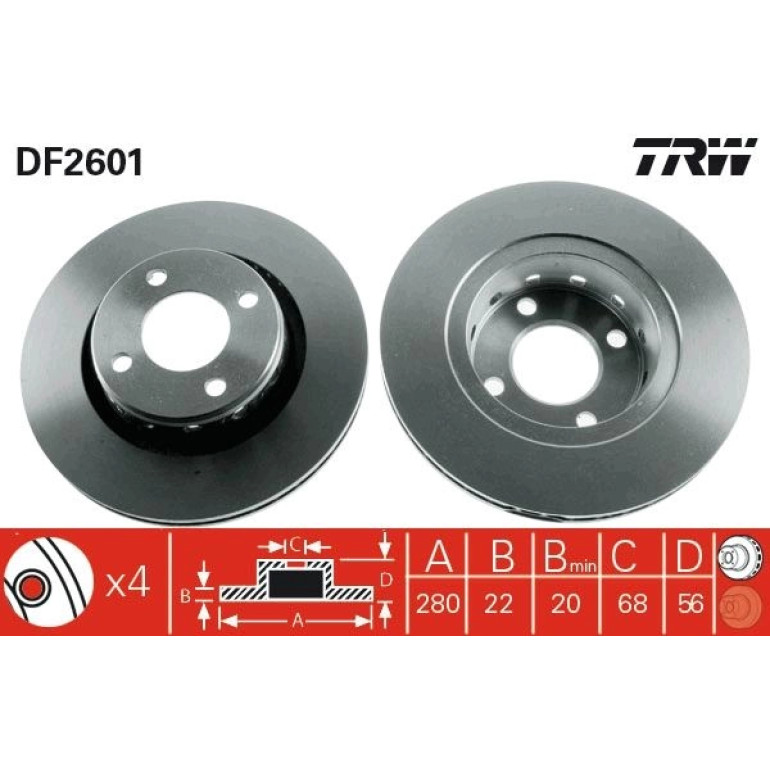 Bremsscheibe DF2601