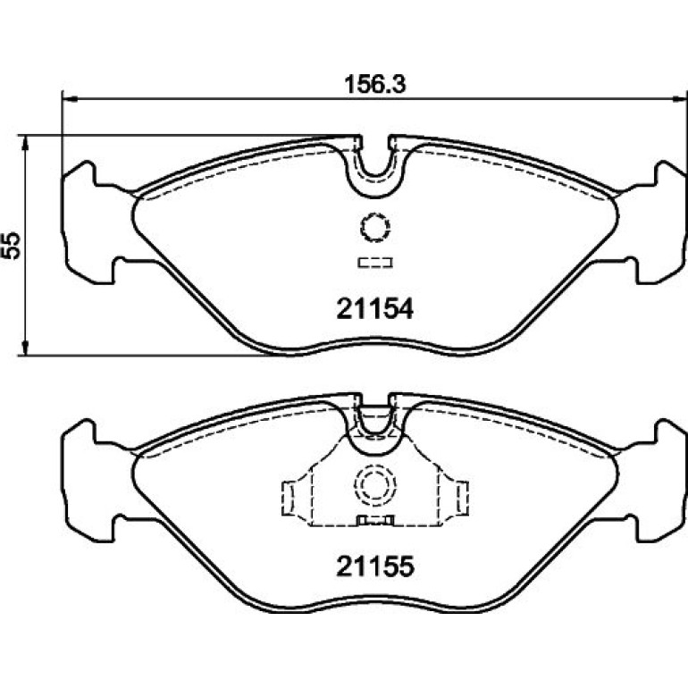 Bremsbelagsatz, Scheibenbremse 8DB 355 007-591 Bremsbelagsatz, Scheibenbremse 8DB 355 007-591