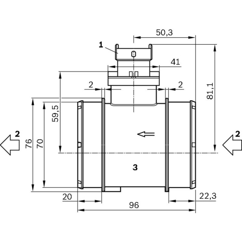 Luftmassenmesser 0 281 006 054 Luftmassenmesser 0 281 006 054