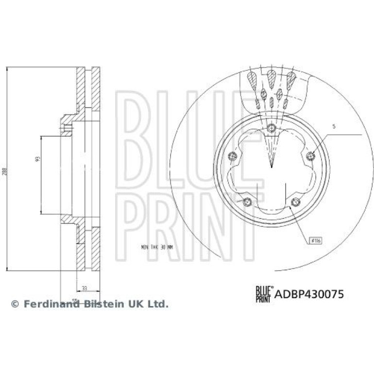 Bremsscheibe ADBP430075 Bremsscheibe ADBP430075