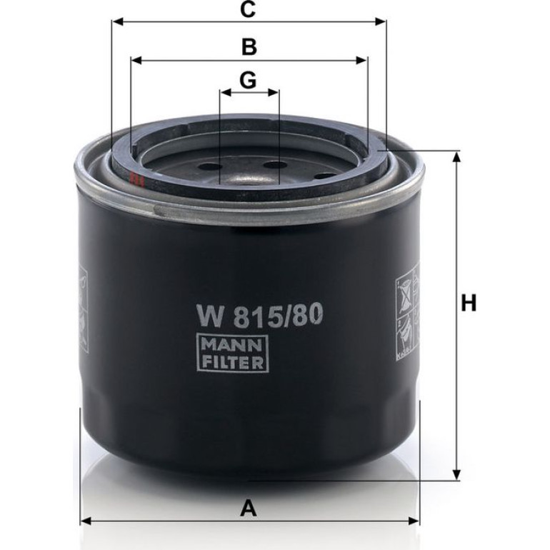 Ölfilter W 815/80 Ölfilter W 815/80