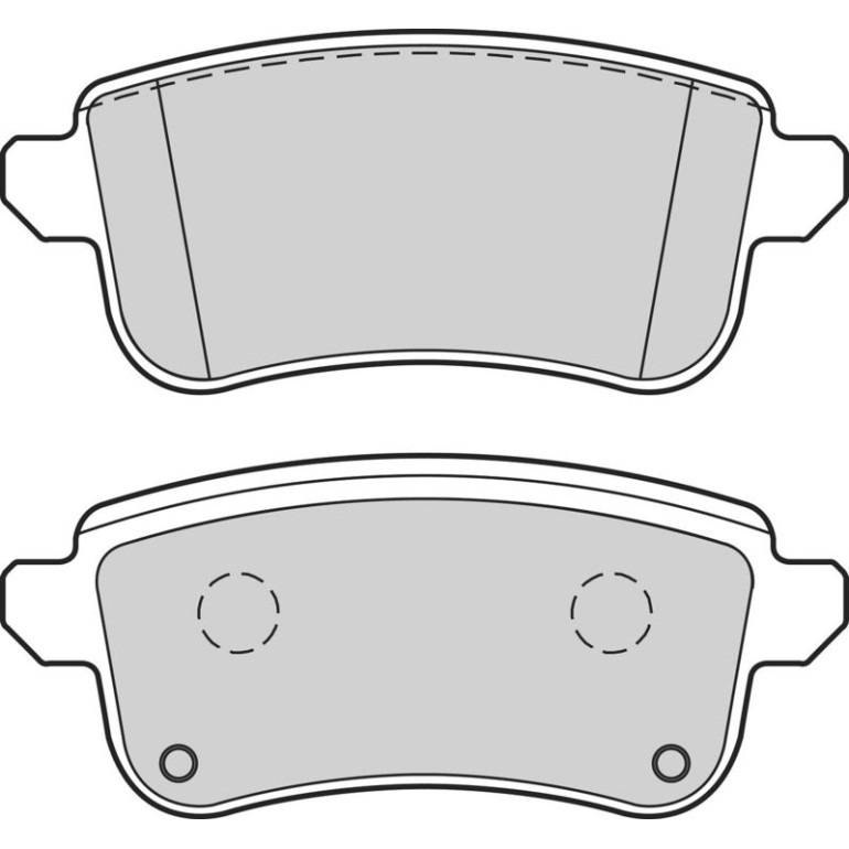 Bremsbelagsatz, Scheibenbremse 302643