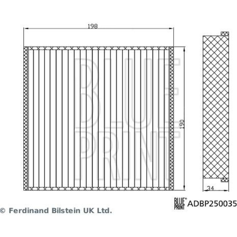 Filter, Innenraumluft ADBP250035