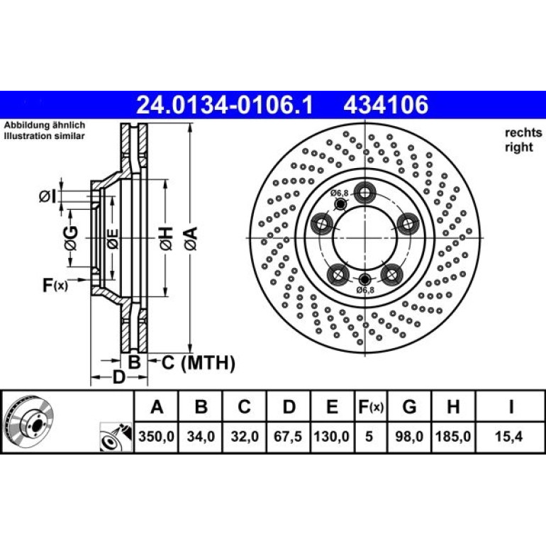 Bremsscheibe 24.0134-0106.1