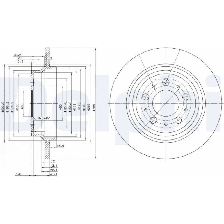 Bremsscheibe BG3515C Bremsscheibe BG3515C
