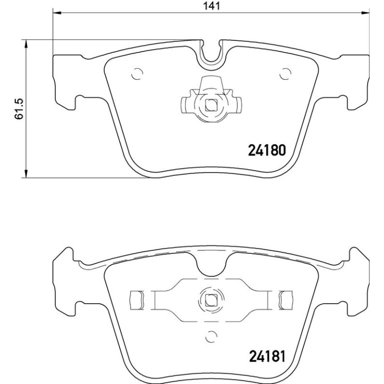 Bremsbelagsatz, Scheibenbremse P 50 116 Bremsbelagsatz, Scheibenbremse P 50 116