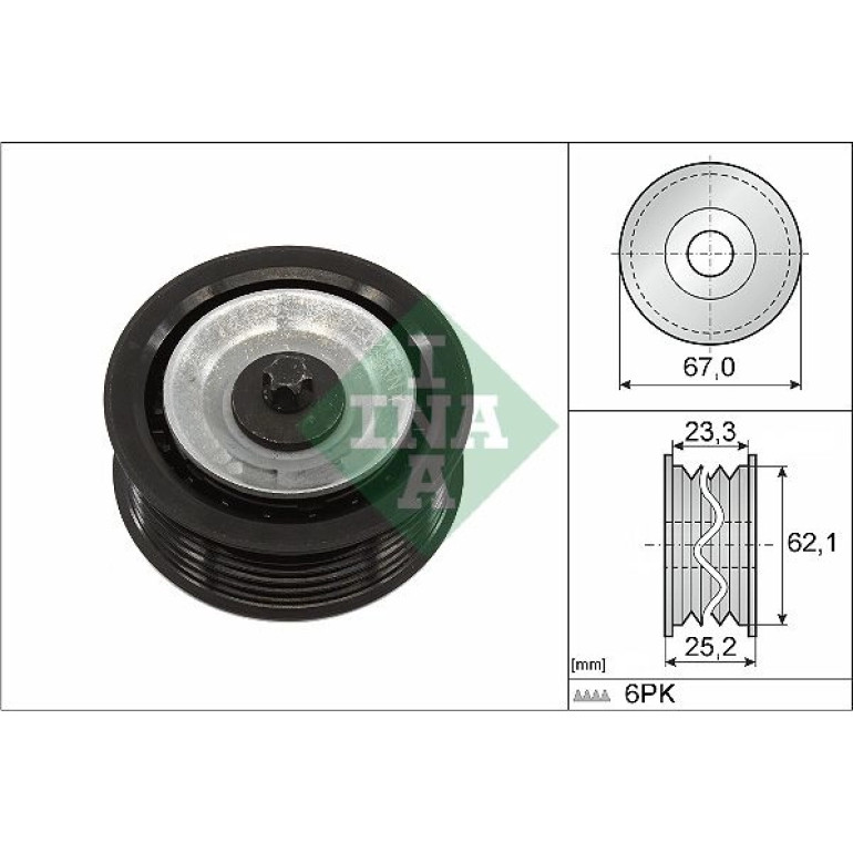 Umlenk-/Führungsrolle, Keilrippenriemen 532 0619 10 Umlenk-/Führungsrolle, Keilrippenriemen 532 0619 10