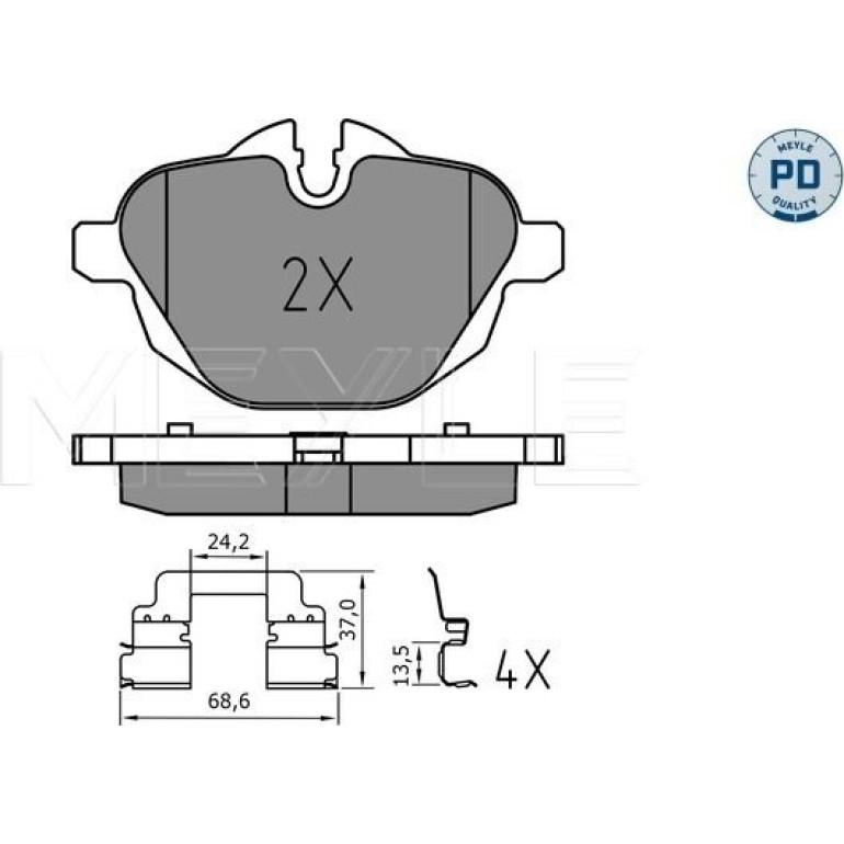 Bremsbelagsatz, Scheibenbremse 025 245 6118/PD Bremsbelagsatz, Scheibenbremse 025 245 6118/PD