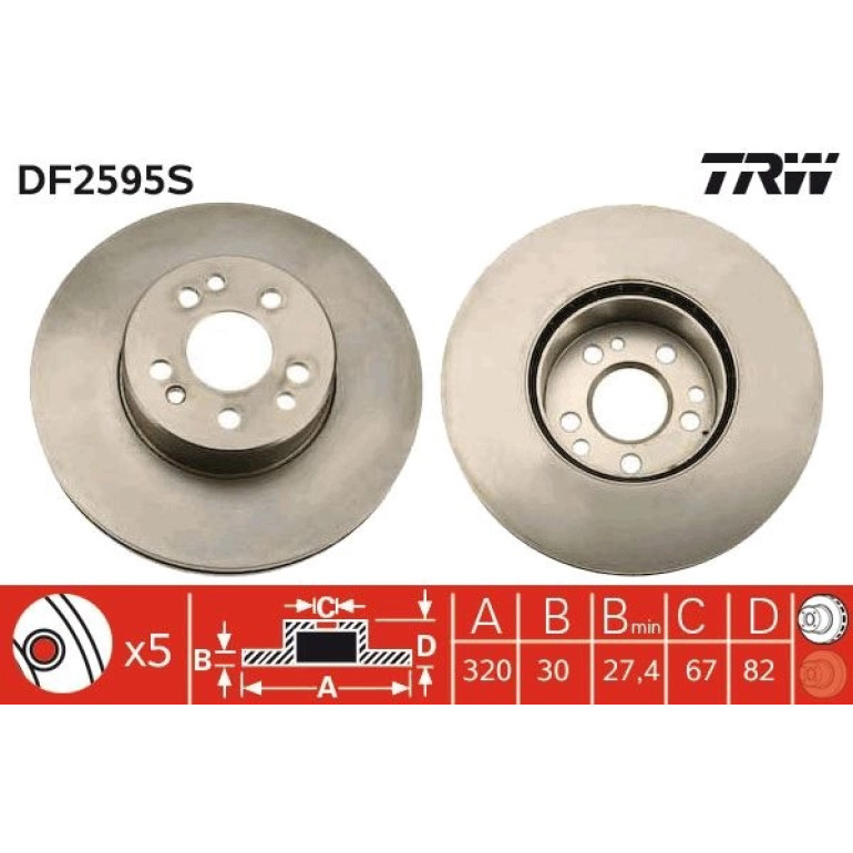 Bremsscheibe DF2595S Bremsscheibe DF2595S