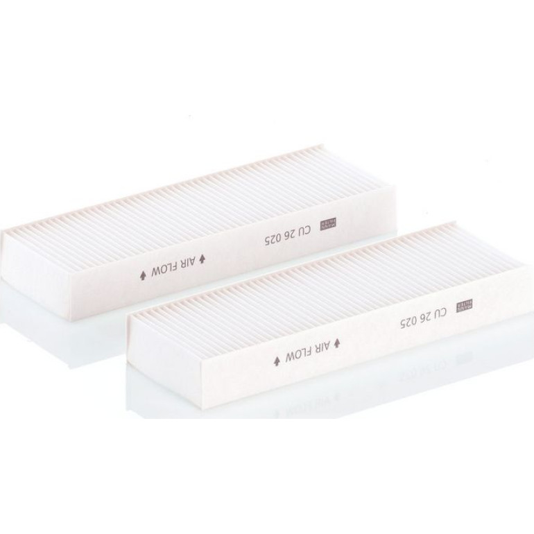 MANN-FILTER CU 26 025-2 Innenraumfilter, Partikelfilter MANN-FILTER CU 26 025-2 Innenraumfilter, Partikelfilter