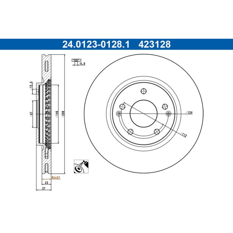 Bremsscheibe 24.0123-0128.1