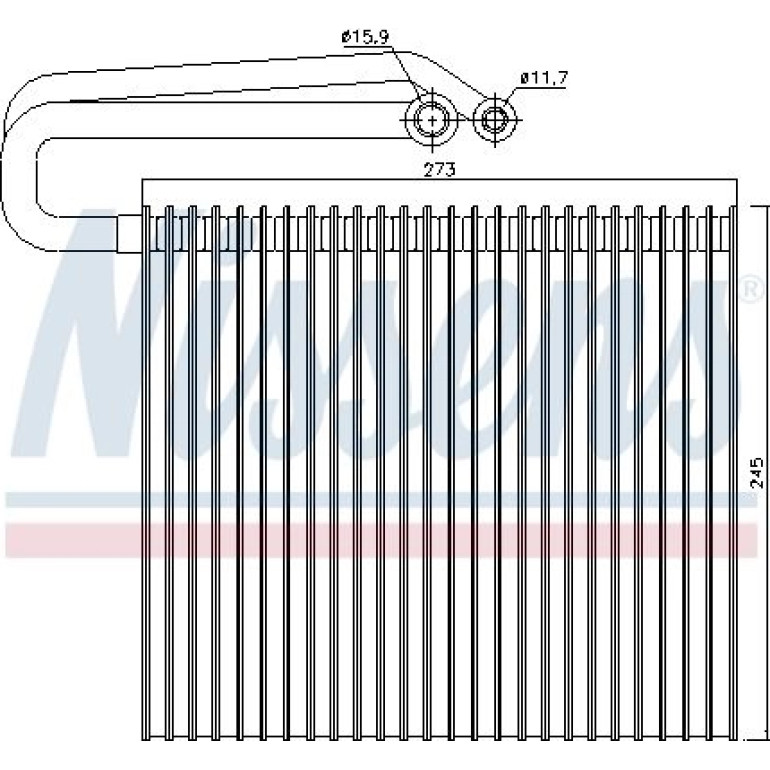 Verdampfer, Klimaanlage 92165 Verdampfer, Klimaanlage 92165