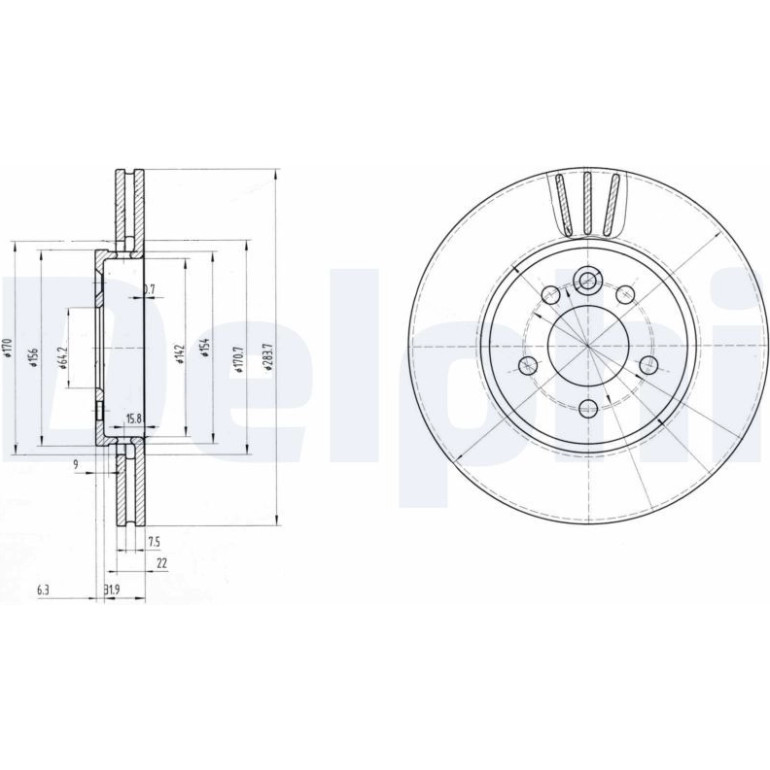 Bremsscheibe BG3503 Bremsscheibe BG3503