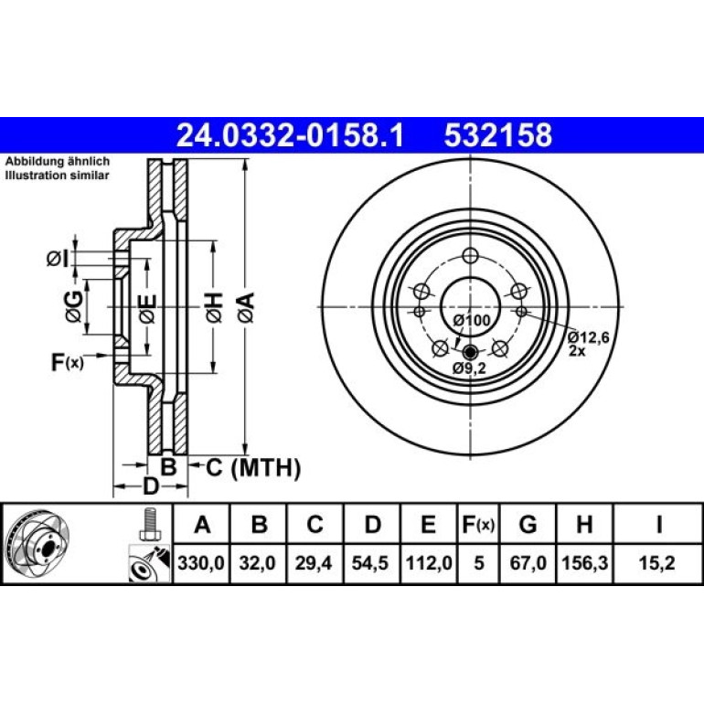 Bremsscheibe 24.0332-0158.1