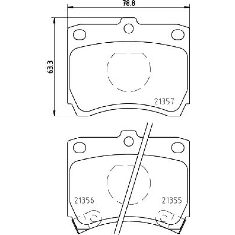 Bremsbelagsatz, Scheibenbremse 8DB 355 005-741 Bremsbelagsatz, Scheibenbremse 8DB 355 005-741