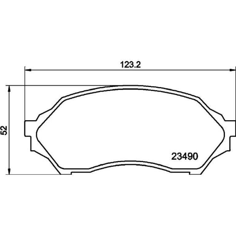 Bremsbelagsatz, Scheibenbremse 8DB 355 017-281 Bremsbelagsatz, Scheibenbremse 8DB 355 017-281