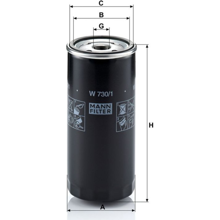Ölfilter W 730/1 Ölfilter W 730/1