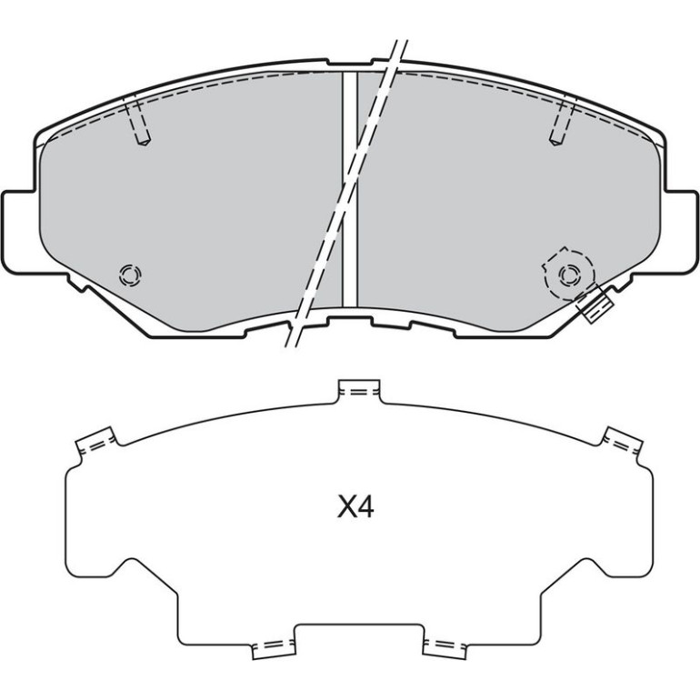 Bremsbelagsatz, Scheibenbremse 598757 Bremsbelagsatz, Scheibenbremse 598757