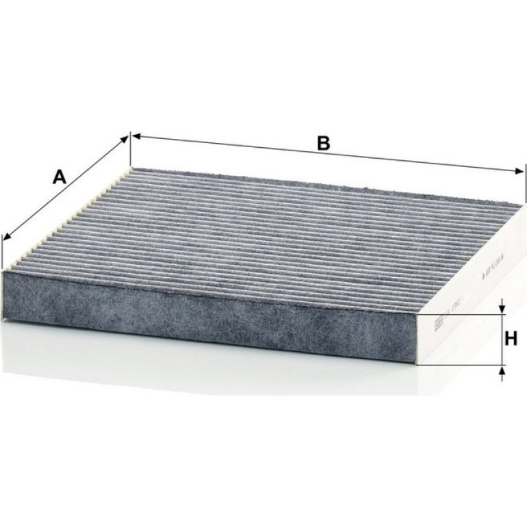 MANN-FILTER CUK 2362 Innenraumfilter, Aktivkohlefilter MANN-FILTER CUK 2362 Innenraumfilter, Aktivkohlefilter