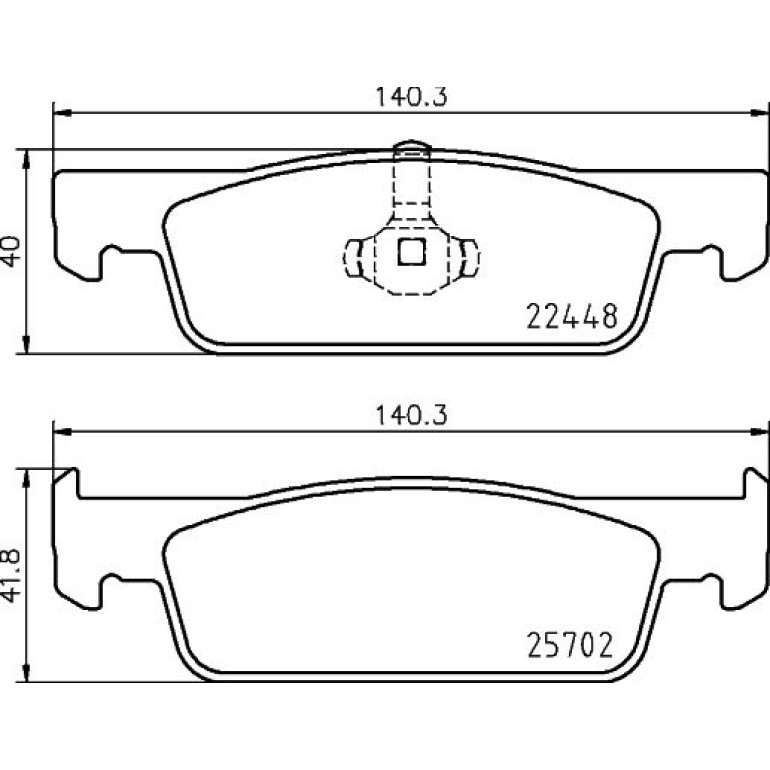 Bremsbelagsatz, Scheibenbremse 8DB 355 031-551