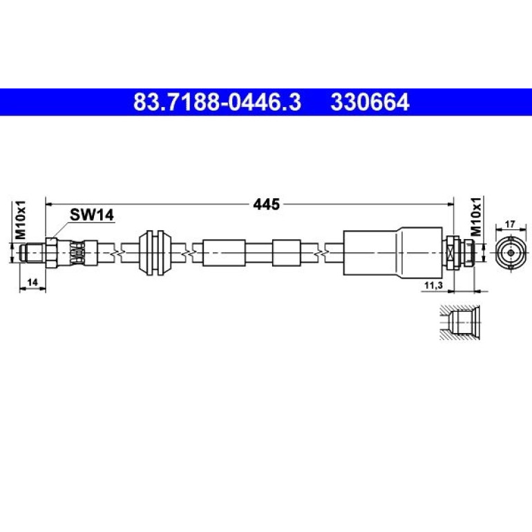 Bremsschlauch 83.7188-0446.3 Bremsschlauch 83.7188-0446.3