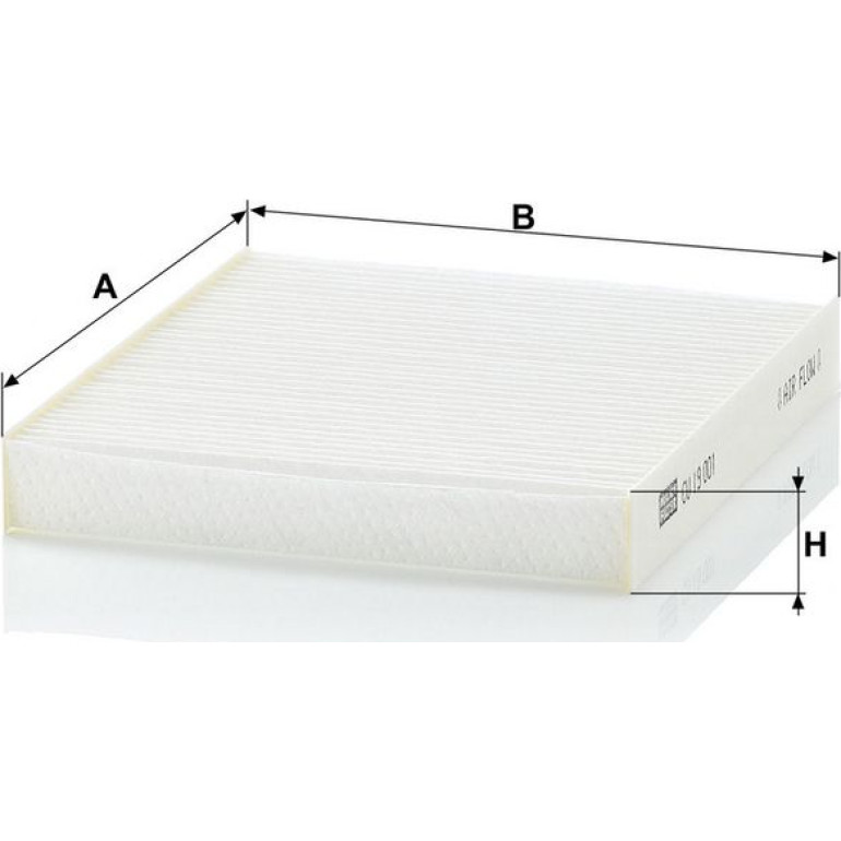MANN-FILTER CU 19 001 Innenraumfilter, Partikelfilter