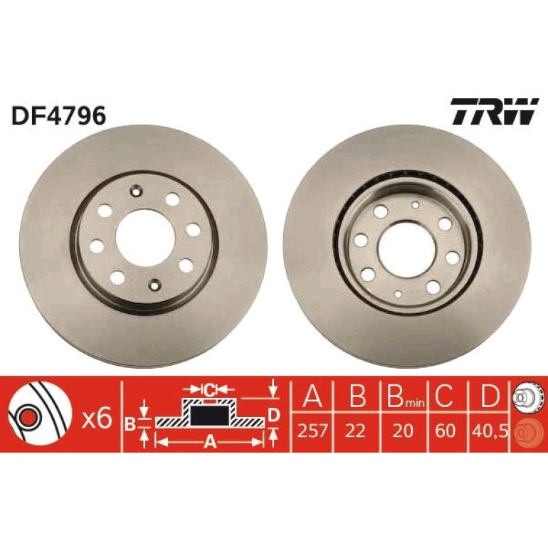 Bremsscheibe DF4796 Bremsscheibe DF4796