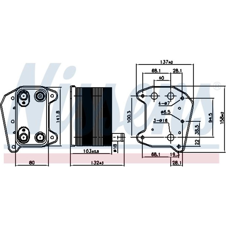 Ölkühler, Motoröl 90974 Ölkühler, Motoröl 90974