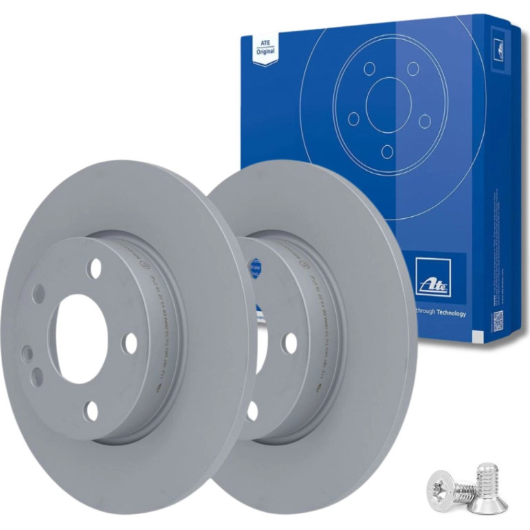 ATE 24.0112-0167.1 Bremsscheibe für MERCEDES A-Klasse (W169) Ø276mm, 5x112,0, voll, beschichtet, mit Schrauben ATE 24.0112-0167.1 Bremsscheibe für MERCEDES A-Klasse (W169) Ø276mm, 5x112,0, voll, beschichtet, mit Schrauben