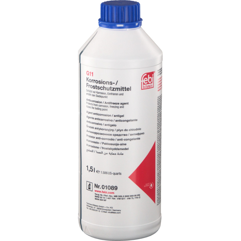 FEBI 01089 Frostschutz G11 (Konzentrat) 1,5L Flasche FEBI 01089 Frostschutz G11 (Konzentrat) 1,5L Flasche