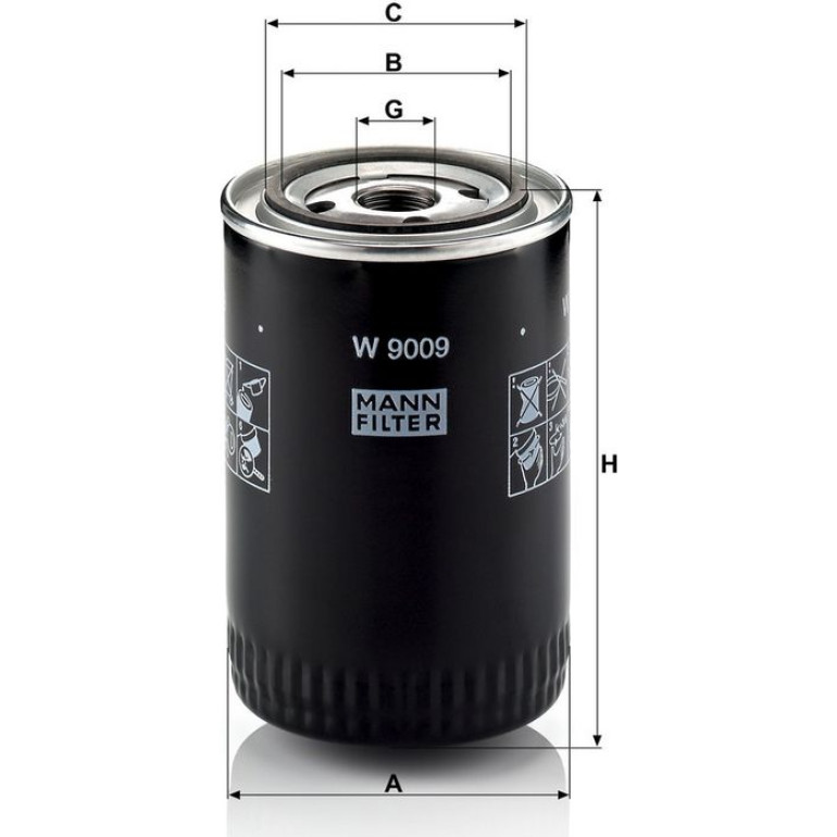 Ölfilter W 9009