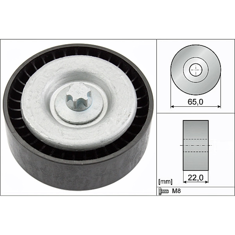 Umlenk-/Führungsrolle, Keilrippenriemen 532 0667 10