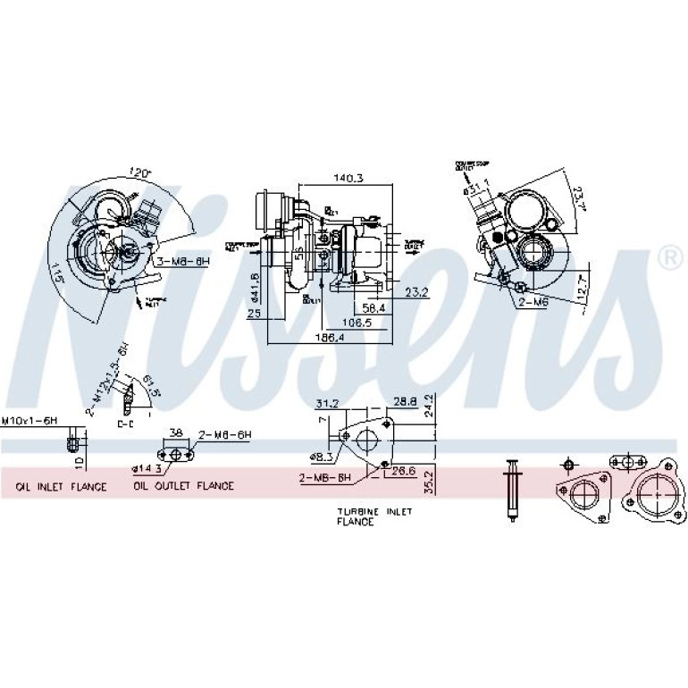 Nissens Turbolader 93141
