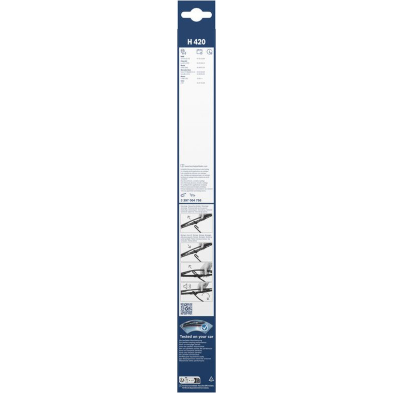 BOSCH H 420 Scheibenwischer Twin 3 397 004 758 BOSCH H 420 Scheibenwischer Twin 3 397 004 758