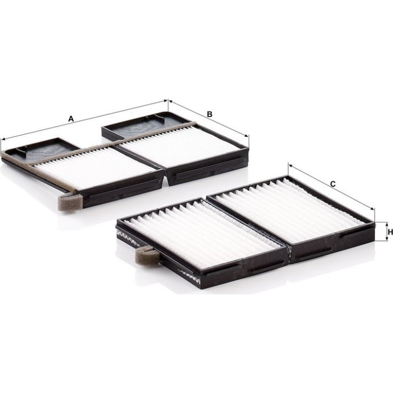 MANN-FILTER CU 21 001-2 Innenraumfilter, Partikelfilter