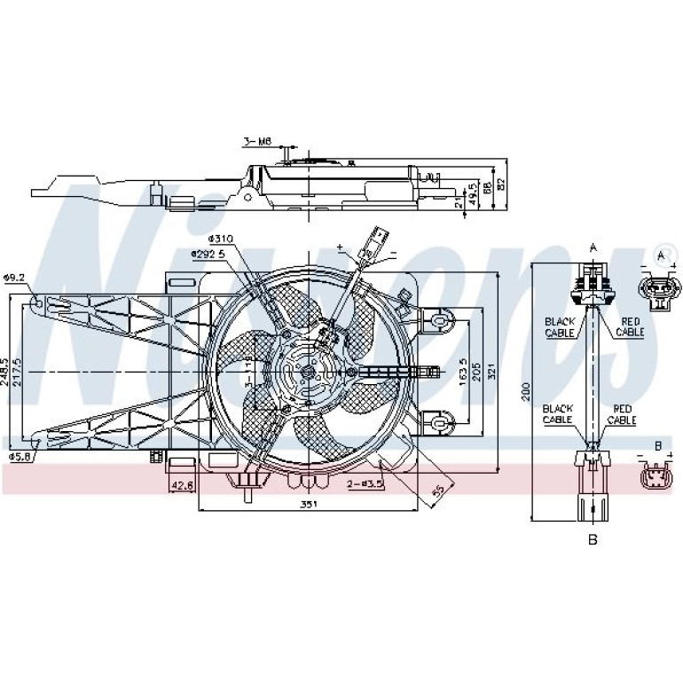 Lüfter, Motorkühlung 85051 Lüfter, Motorkühlung 85051