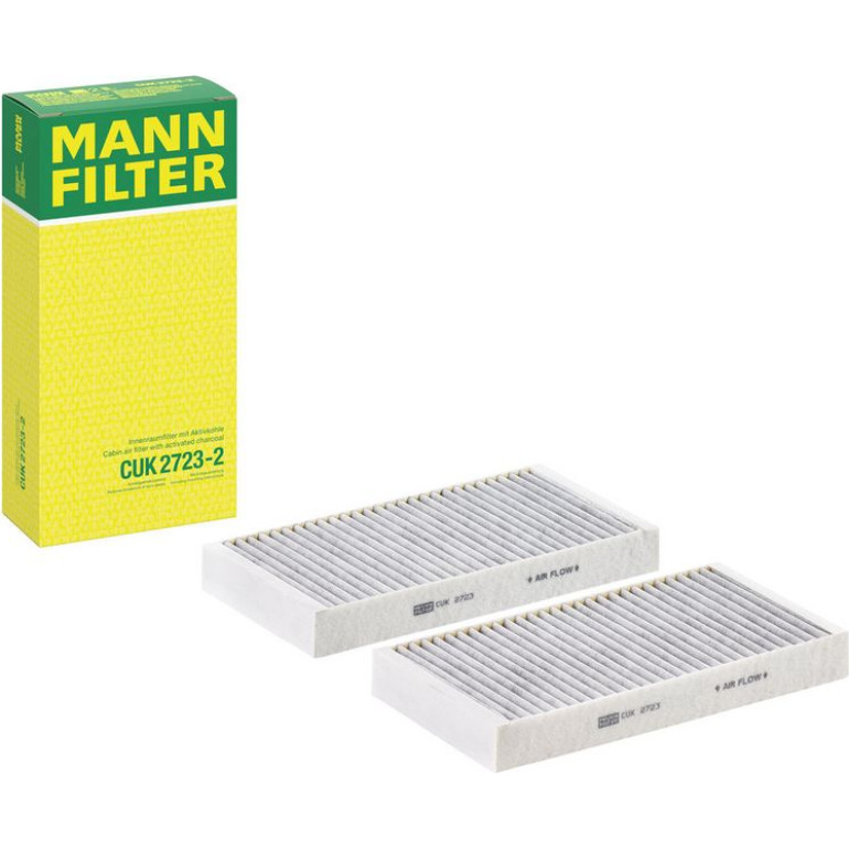 MANN-FILTER CUK 2723-2 Innenraumfilter, Aktivkohlefilter MANN-FILTER CUK 2723-2 Innenraumfilter, Aktivkohlefilter